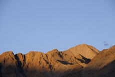 view of a mountain peak