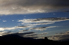 evening shot of ladakh mountains 