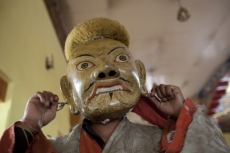 ladakhi wearing mask