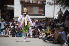 ladakhi performing at ladakh street