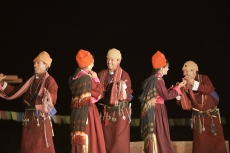 people of leh ladakh enjoying local festival