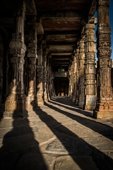 Pillars at Qutub Minar