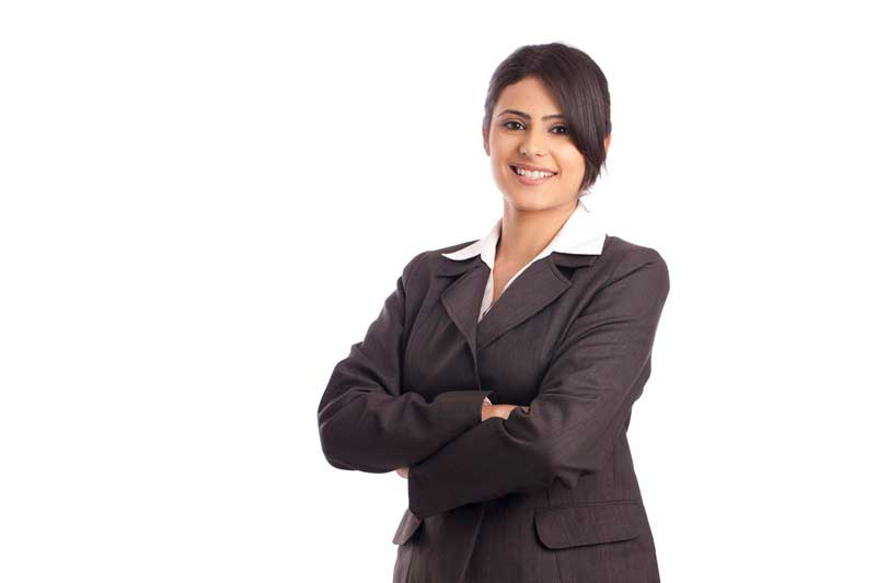 smart businesswoman posing with smile 