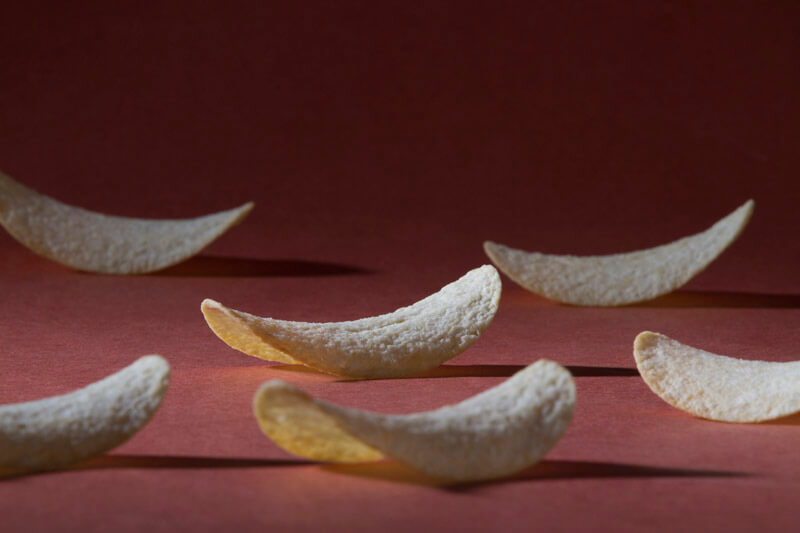 potato chips in a row