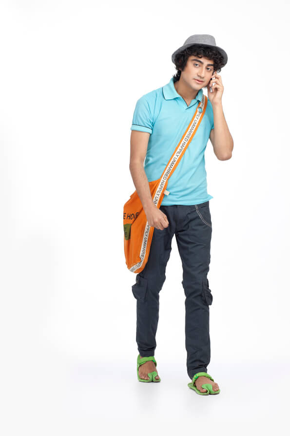 young teenager talking on the phone