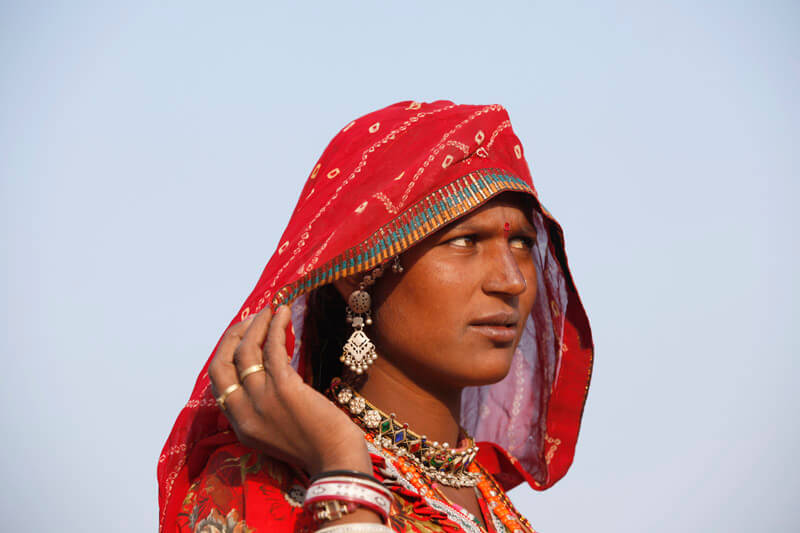 portrait of a rajasthani woman
