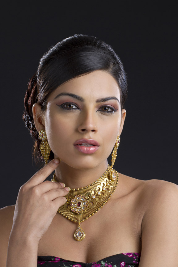 woman posing wearing jewellery 