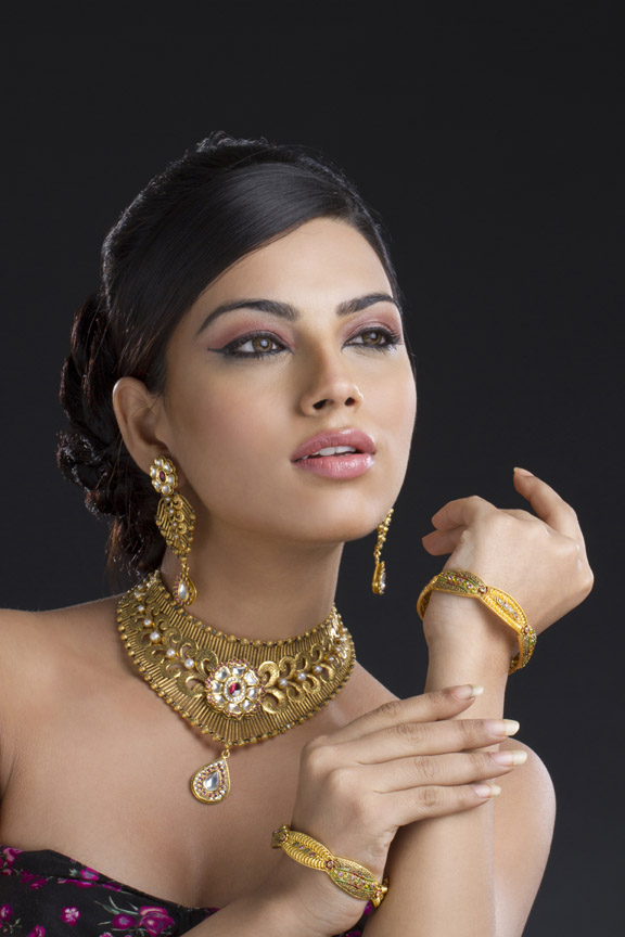 Woman flaunting her jewellery