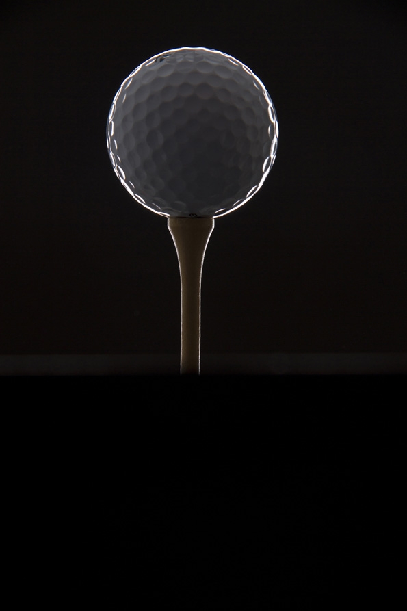 golf with dark background