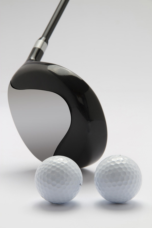 golf stick with golf ball