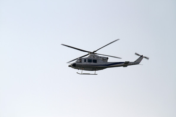view of helicopter in flight 