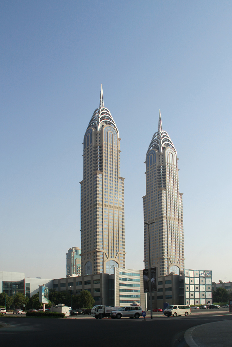 modern skyscrapers at dubai 