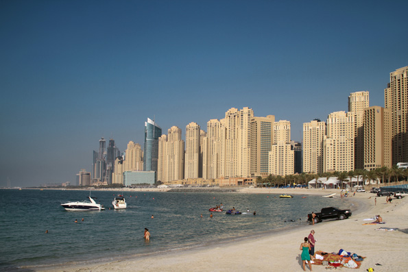 panoramic view of a jumeirah beach