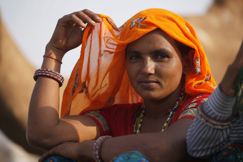 rajasthani woman villager
