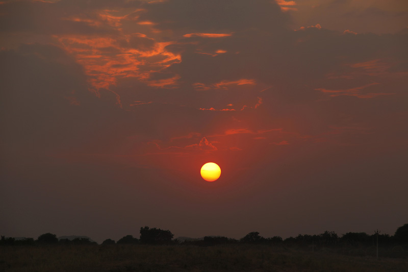 sunset in rajasthan 