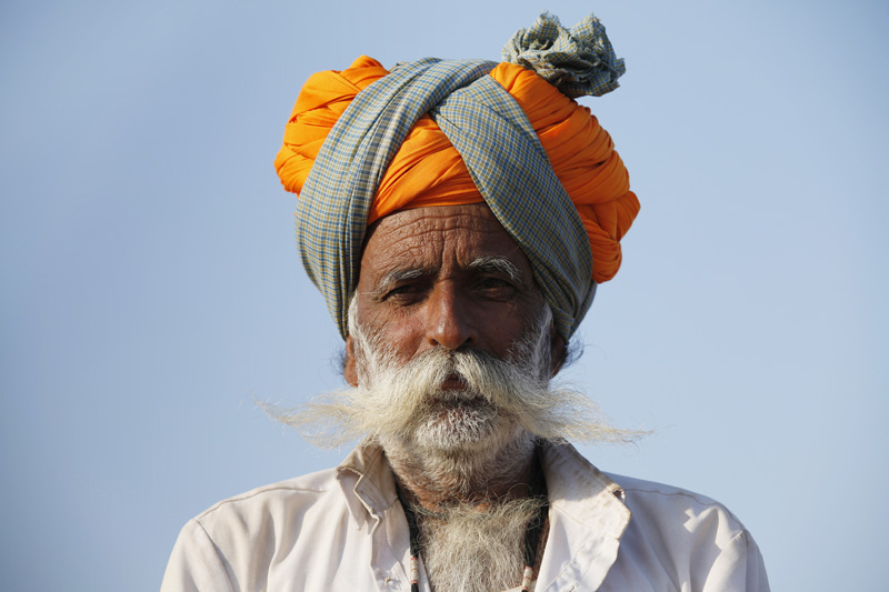 rural man with turban