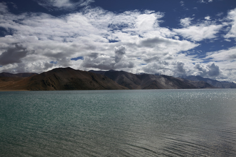 river across beautiful mountains of ladakh