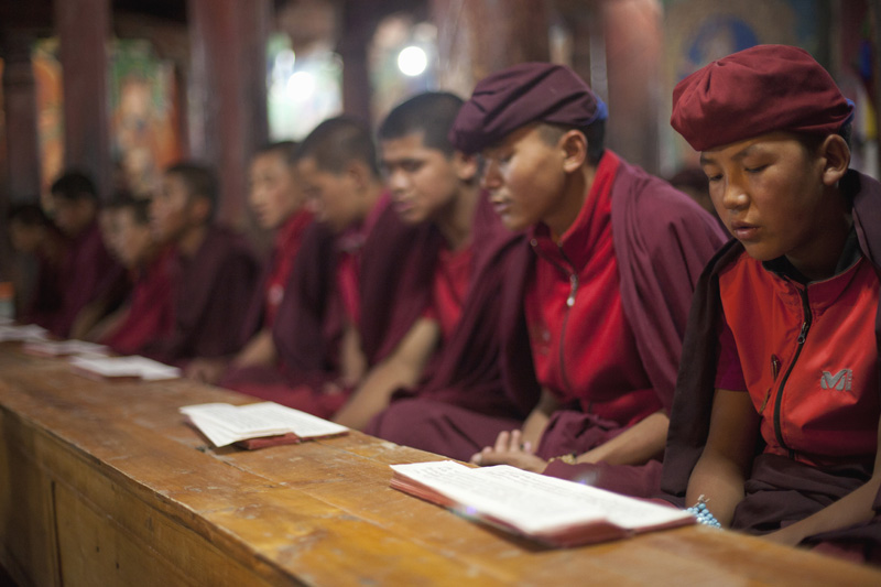 children at the buddhist school 