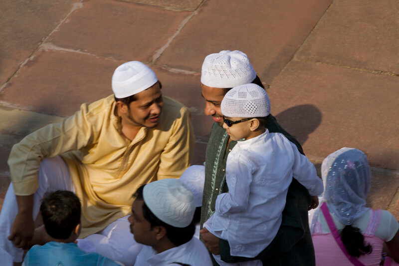 men during eid celebrations