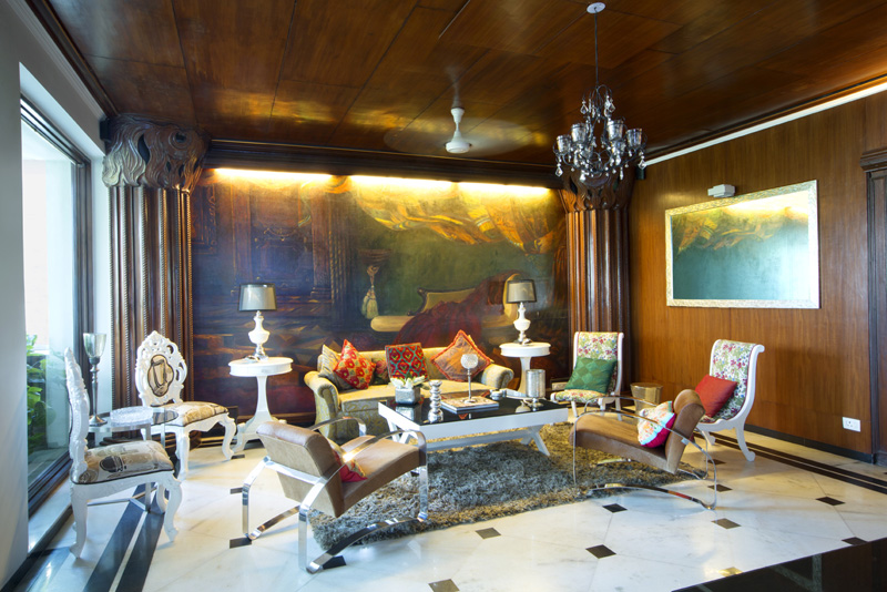 interior of luxurious apartment