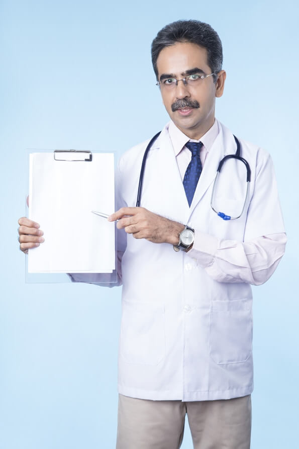 doctor giving prescription