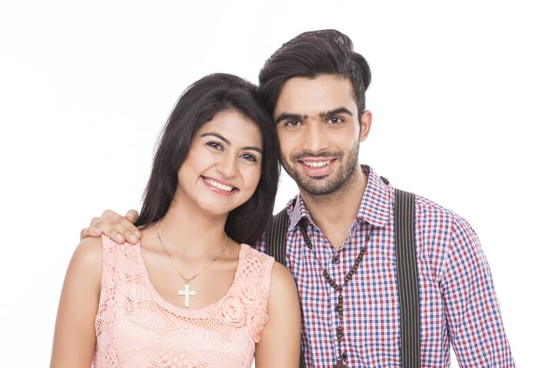 christian couple smiling and posing 