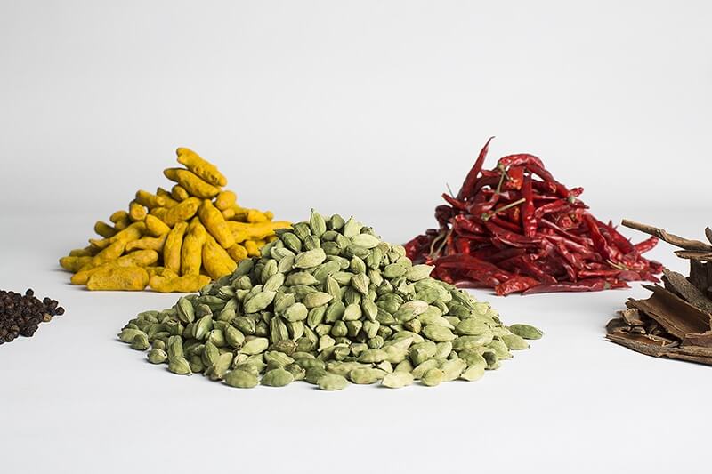 raw indian spices