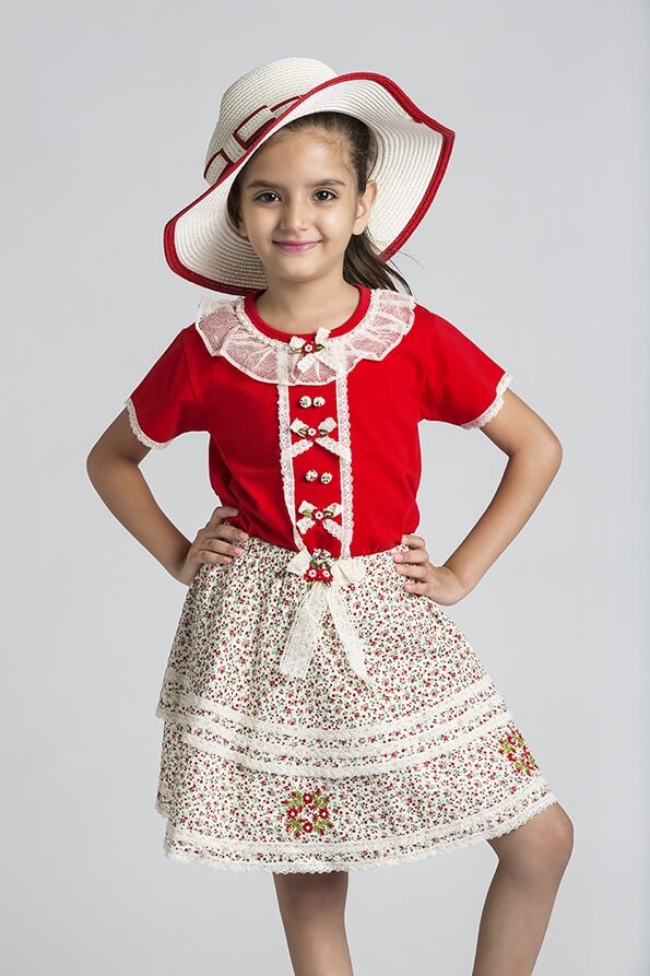 cute little girl posing wearing hat