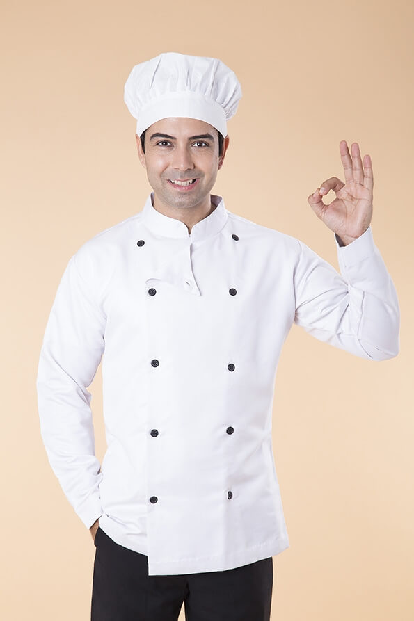 chef standing and posing 