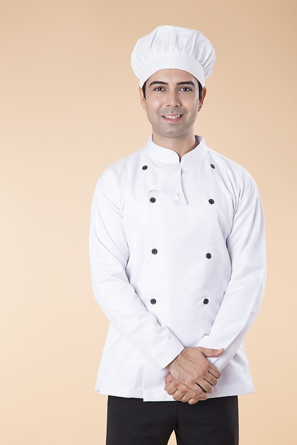 chef standing and posing 