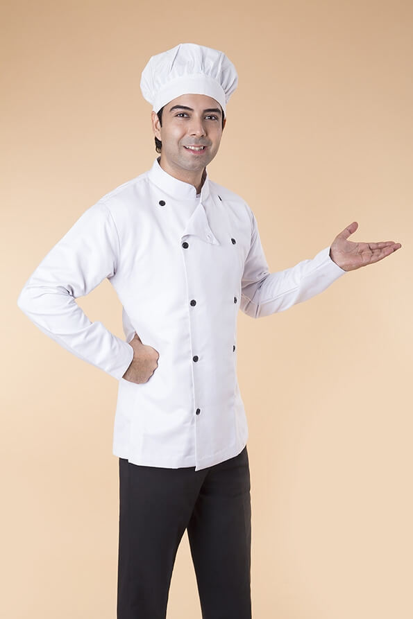 chef pointing towards something 