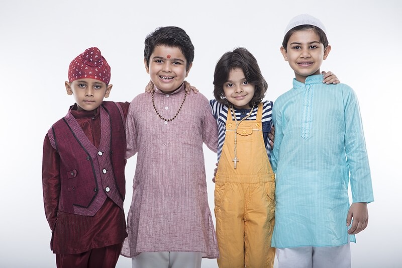 kids from different religions 
