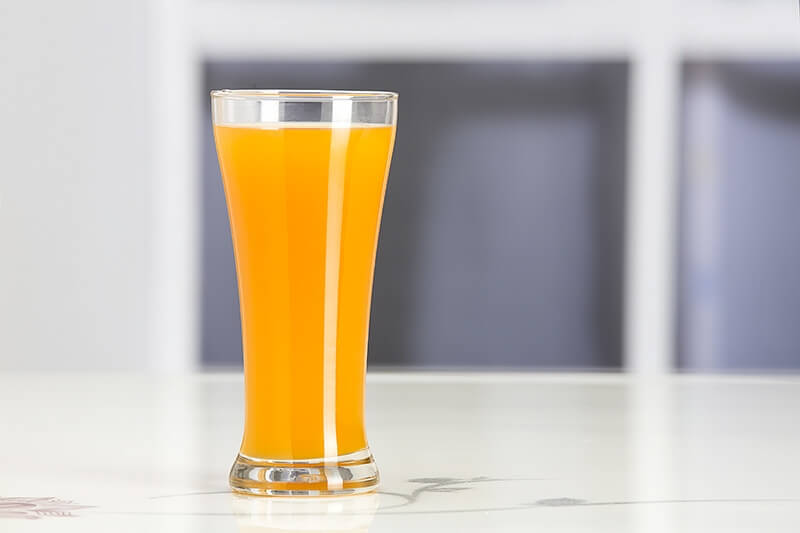orange juice in glass