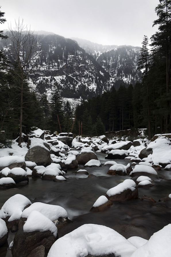 Winter Frozen River